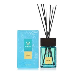 Reed Aroma Diffuser Memory Solution Gritti Venetia Costiera 500 ml, Turquoise, bergamot/orange/rosemary top notes