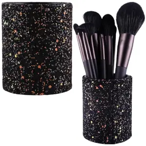 Brush and Accessories Holder Lean model 25240 — glitter black cup organizer