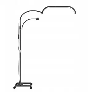 LED kosmētikas lampa MichaelMarinelli Moon stāvus 45W ar riteņiem GX520R melna