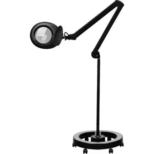 Лампа-лупа Activeshop Elegante 6025, 60 SMD LED, линза 5D, черная, со штативом