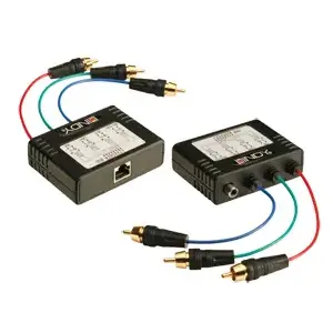 Удлинитель видео и аудио Lindy 32525 — VGA по CAT5e/6, 300 м, чёрный