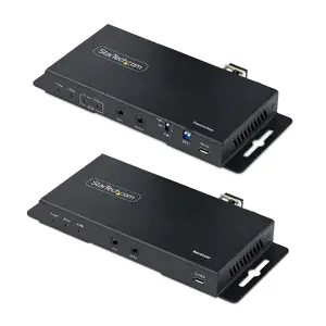 StarTech.com комплект ретрансляции HDMI по оптоволокну ST121HD20FXA2 — 4K60, LC (SM 1 км / MM 300 м), HDR, HDCP, 3.5 мм аудио, RS232, IR