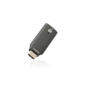 Bezvadu displeja adapters IOGEAR GWAVR4K — HDMI/USB dongle, Wi‑Fi izeja, USB 5V/0,5A barošana, atbalsts Android iPadOS Windows 10