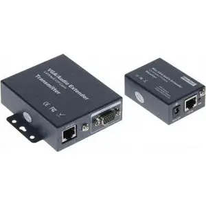 Удлинитель AV No name VGA+AU/UTP модель VGA+AU/UTP — передача VGA и аудио по UTP