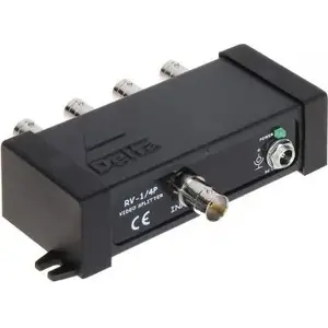 Video Splitter Delta RV-1/4P — AV signal distribution, 1 input to 4 outputs