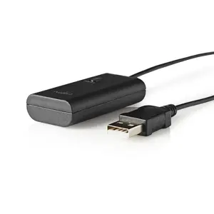 FM-трансмиттер Nedis BTTR100BK — компактный автомобильный Bluetooth-аудиотрансмиттер, черный