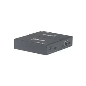 AV передатчик и приёмник Manhattan 1080p HDMI over IP комплект, передача 1080p до 120 м, Cat5e/Cat6, поддержка IR, чёрный