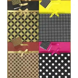 Gift Bag Panorama PL-6k with Decorative Bow, assorted colors