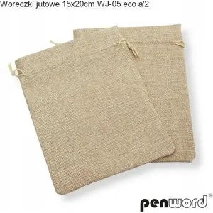 MFP paper jute bags 20×15 cm set of 2 — natural reusable packaging