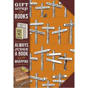 Упаковочная бумага IF Novel signposts — декоративная бумага для книг, узор «Novel signposts», MPN 343712