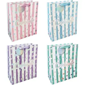 Decorative gift bag Incood 26x32 cm Celebrate pastelowa — paper gift bag, handles
