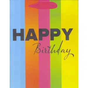 Gift Bag WDS Sandomierz Happy Birthday paper tote — model 1323-2, medium size