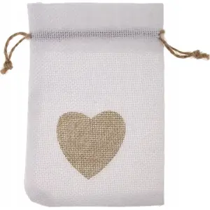 MFP paper MFP paper Woreczki jutowe białe 7x10cm 6szt – jute bags 7×10 cm, white, pack of 6