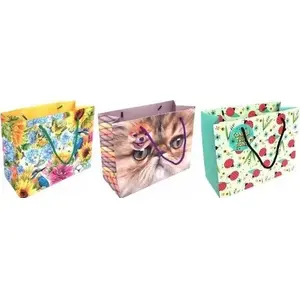 Decorative Christmas gift bag MFP paper 23×18×10 cm matte mix