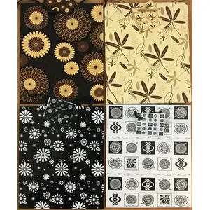 Decorative Laminated Gift Bag Panorama PL-2 set 01 with Ornament Pattern