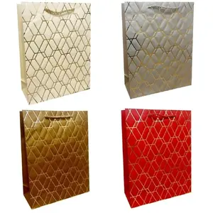 Gift bag Jupiter universal S metalized mix, small size, assorted metallic finish
