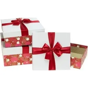 Gift box set TEKA PUG-22152-KW 3 pcs ROZETTE — decorative packaging for presents