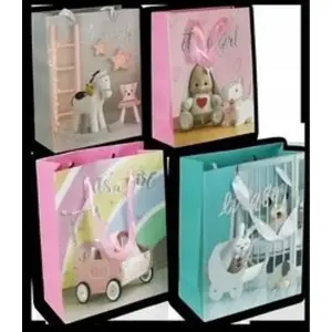 Подарочный пакет Polsirhurt 26x32x10 см MIX, модель 591837