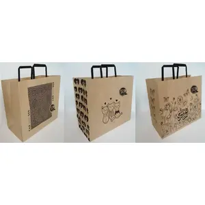 Бумажный пакет Fresh Kraft 320×300 мм L горизонтальный, микс (Fresh, MPN 486441)