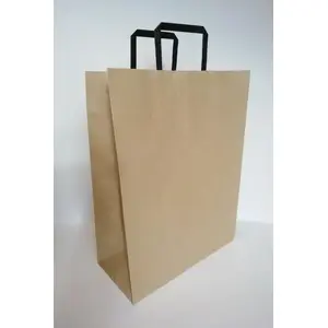 Бумажный пакет Fresh 320×420×150 мм, крафт, гладкая поверхность, модель 496491
