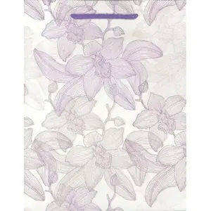 Gift Bag WDS Sandomierz M brocade glitter (model 1324-3) – medium size, decorative handle