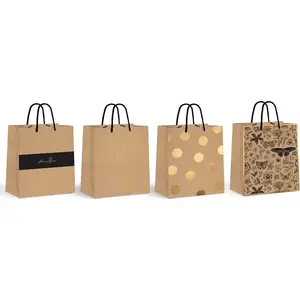 Large Kraft Paper Bag INTERDRUK Torba duża Kraft Gold