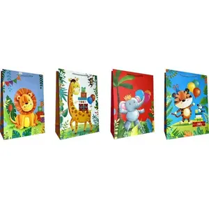 Gift bag Jupiter JP 654A children’s decorative animal print 26×32×10 cm – single piece