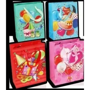 Подарочный пакет Polsirhurt 26×32×10 см MIX – бумажный пакет Polsirhurt, ассортимент