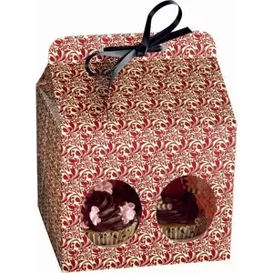 Gift box for 4 muffins KAISER Flora — cardboard presentation packaging