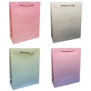 Gift bag Jupiter S Gradient with embossing, mixed colors, size S