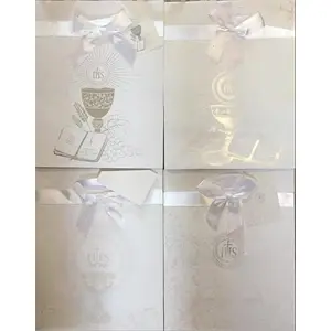 Decorative Communion Handbag with Bow Panorama 320673