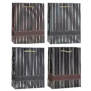 Dāvanu maisiņš Rozette 18×23×8 cm hot-stamp mix, dekoratīvs papīra maisiņš
