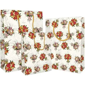 Decorative Gift Bag DaVinci Fiori Small 18x22x9 cm