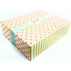 Коробка для выпечки Beniamin 230×230×105 мм, 5 шт — в горошек