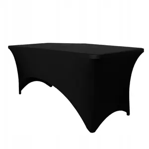 Table Cover Elastic for 180 cm Catering / Garden Table, Skrzynkazdrewna, Black