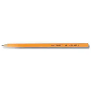 Grafīta zīmulis Q-Connect KF26072 HB sešstūra dzeltenā, iepakojumā 12 gab.