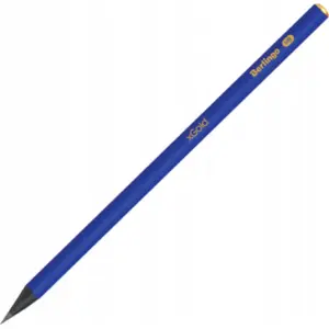 Berlingo wooden pencil HB — black wood, standard graphite core, pack mix (MPN 604836)