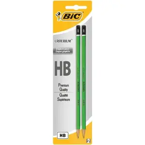 Grafīta zīmulis BIC 861133, iepakojums 2 gab., zaļa korpusa, HB/nenorādīta cietība