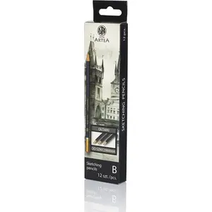 Pencil for learning sketching B Astra Artea set of 12 (MPN 333263)