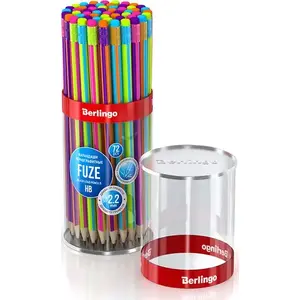 Mechanical pencil Berlingo Fuze, Berlingo, color assortment, 72 pcs, with eraser