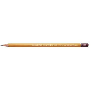 Zīmuļu tinte KOH-I-NOOR DHF1500 2B 2 mm 175 mm sešstūra brūni‑dzeltena, iepakojumā 12 gab.