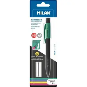 Milan mehāniskais zīmulis PL1 HB 0,5 mm ar 2 rezerves dzēšgumijām, modelis 331934