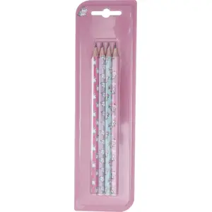 Pencil set Berlingo HB, 4 pieces — wooden HB graphite pencils