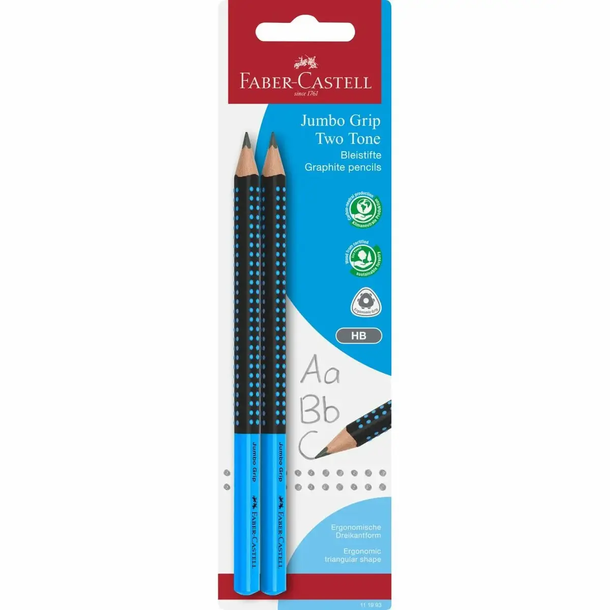 Faber-Castell 111993 графитовый карандаш B, 2 шт. Photo 2