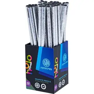 Graphite Pencils Astra Astrapen black wood set 48 pcs — writing and sketching pencils