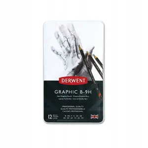 Zīmuļu komplekts Linex Derwent Graphic 12 gab. „hard” — grafiskie zīmuļi (cietā cietība)