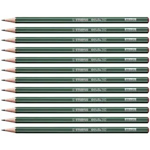 Pildījumi zīmuļiem Stabilo Othello 3H, zaļi, ø 3 mm, sešstūra forma — 12 gab.