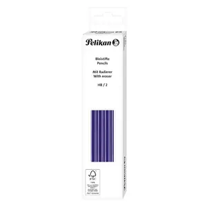 Grafīta zīmulis Pelikan 979393 HB, sešstūrains, zils korpuss, iepakojumā 12 gab., FSC, ražots Vācijā
