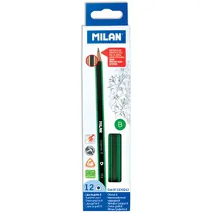 Trīsstūra zīmuļi Milan Ołówki trójkątne B — Milan, modelis WIKR-911677, mīksts B vads