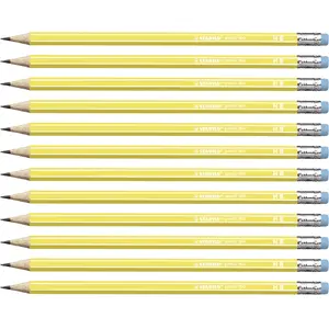 Grafīta zīmulis Stabilo 160 HB, sešstūrains dzeltens, vada diametrs 2,2 mm, iepakojums 12 gab.